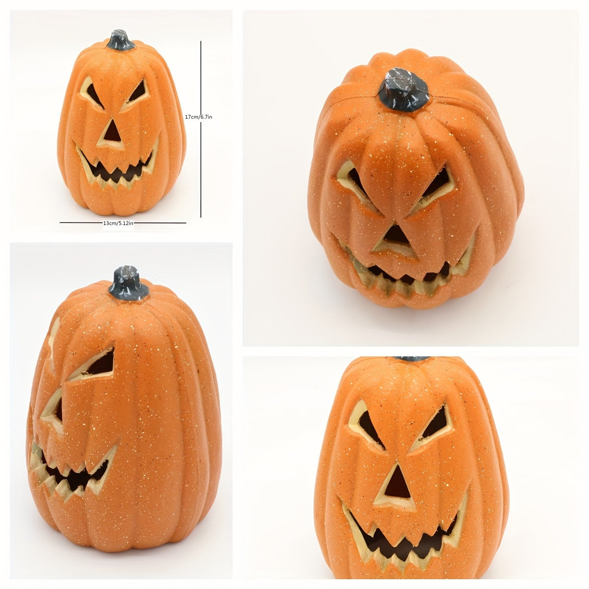 1pc Halloween Pumpkin Lantern, Halloween Pumpkin Ornament, Party Supply For Halloween Fall Indoor, Halloween Decorations
