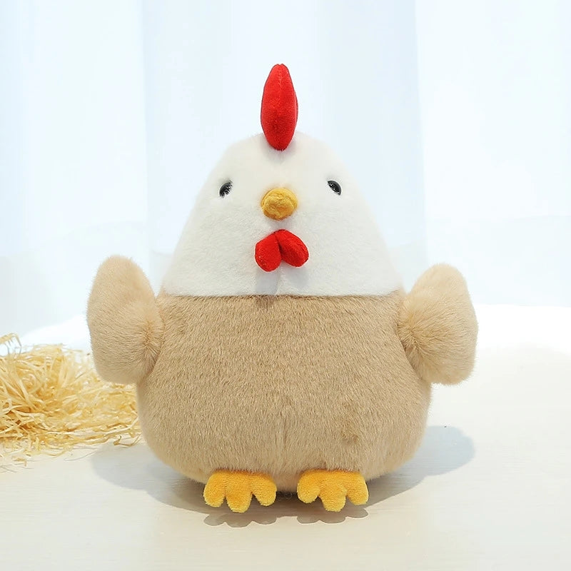9.06-Inch Adorable Chicken Plush Toy, Soft Stuffed Animal Hen Perfect for Sleeping, Ideal Birthday And Christmas Gifts for Children And Loved Ones.