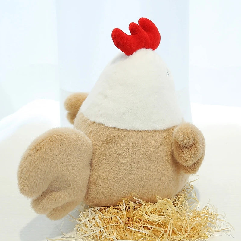 9.06-Inch Adorable Chicken Plush Toy, Soft Stuffed Animal Hen Perfect for Sleeping, Ideal Birthday And Christmas Gifts for Children And Loved Ones.