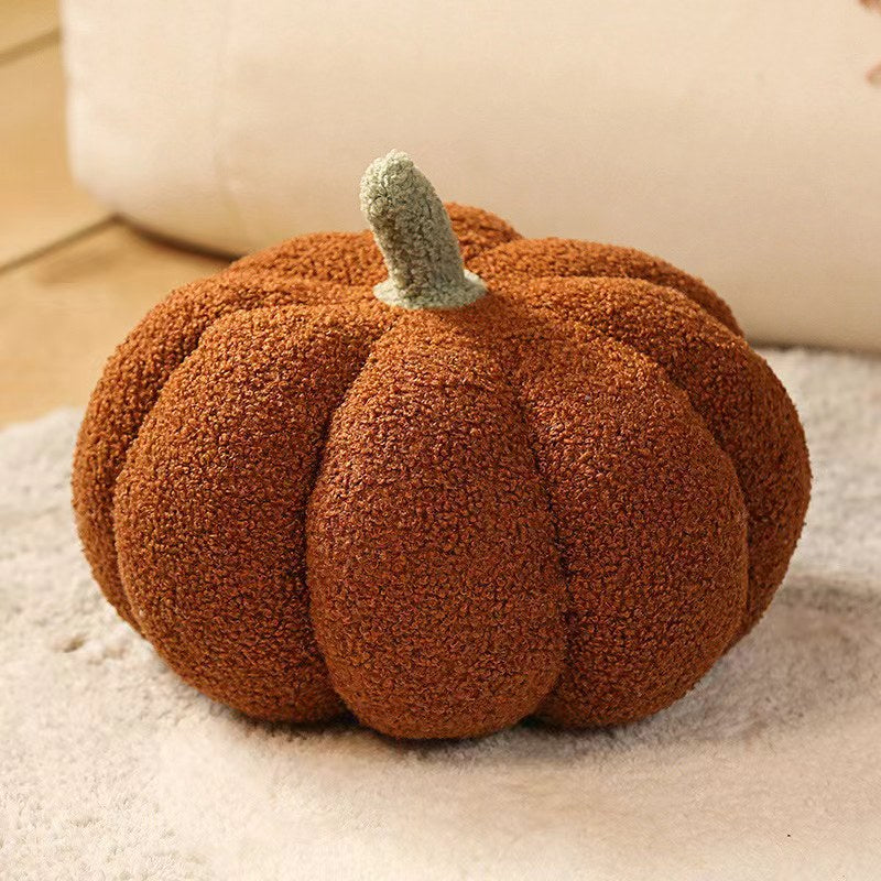 Simulated Orange halloween pumpkin pillow 3D Pumpkin Shaped Pillow Cozy Fall Decorations Stuffed Throw Pillows For Thanksgiving Christmas Halloween Party Bedroom Sofa Decorative Pillow,Cushion