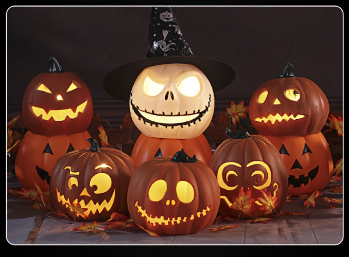 1pc Halloween Pumpkin Lantern, Halloween Pumpkin Ornament, Party Supply For Halloween Fall Indoor, Halloween Decorations
