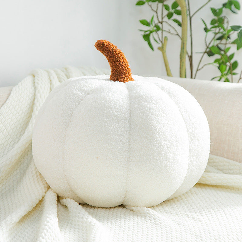Simulated Orange halloween pumpkin pillow 3D Pumpkin Shaped Pillow Cozy Fall Decorations Stuffed Throw Pillows For Thanksgiving Christmas Halloween Party Bedroom Sofa Decorative Pillow,Cushion