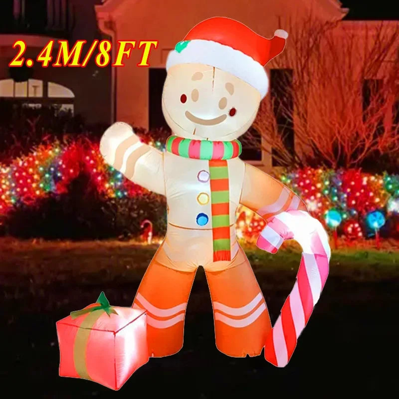 Christmas Decorations Model Built-in LED Lights Inflatable Toys Ornament Xmas Party New Year Garden Indoor Outdoor Decor Props