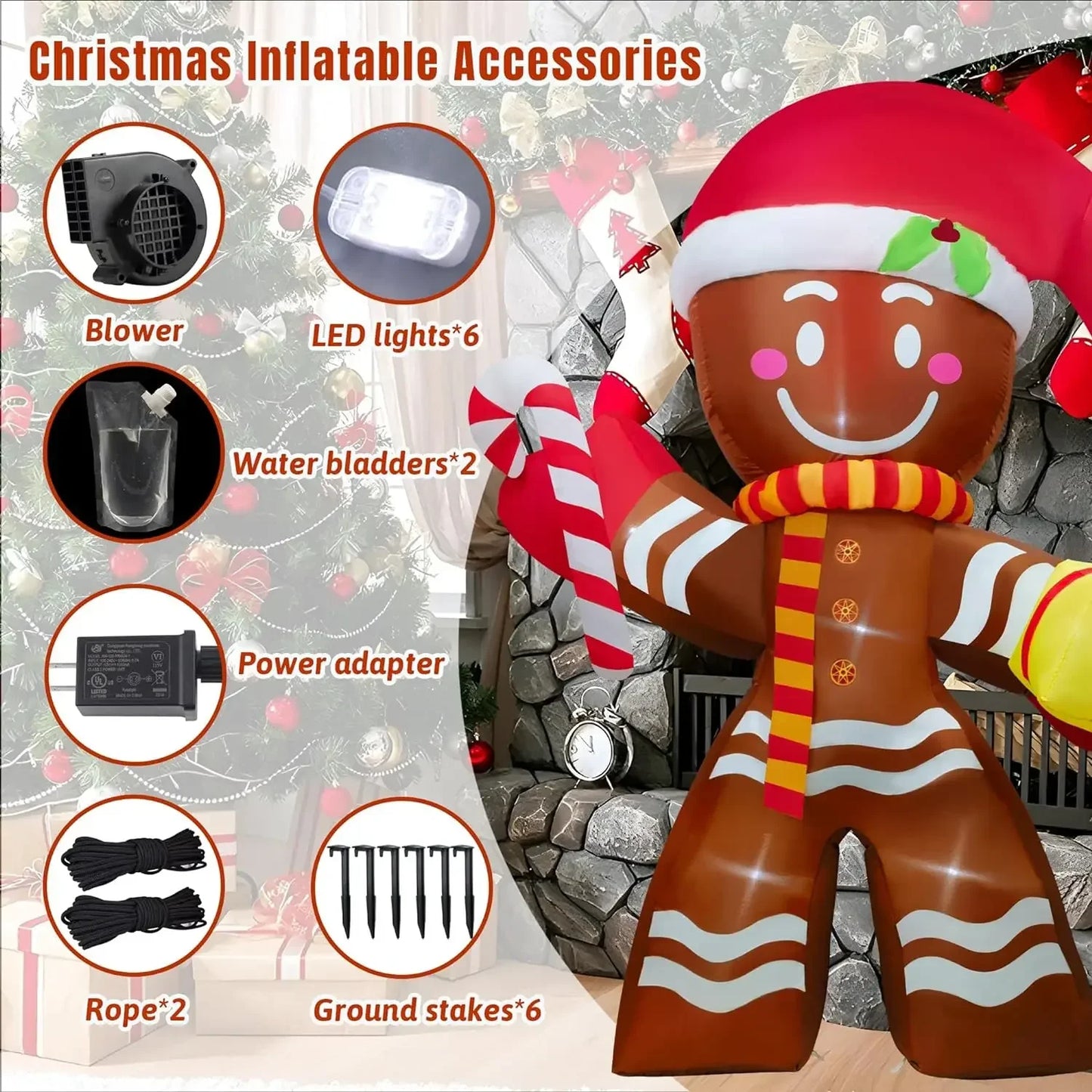 Christmas Decorations Model Built-in LED Lights Inflatable Toys Ornament Xmas Party New Year Garden Indoor Outdoor Decor Props