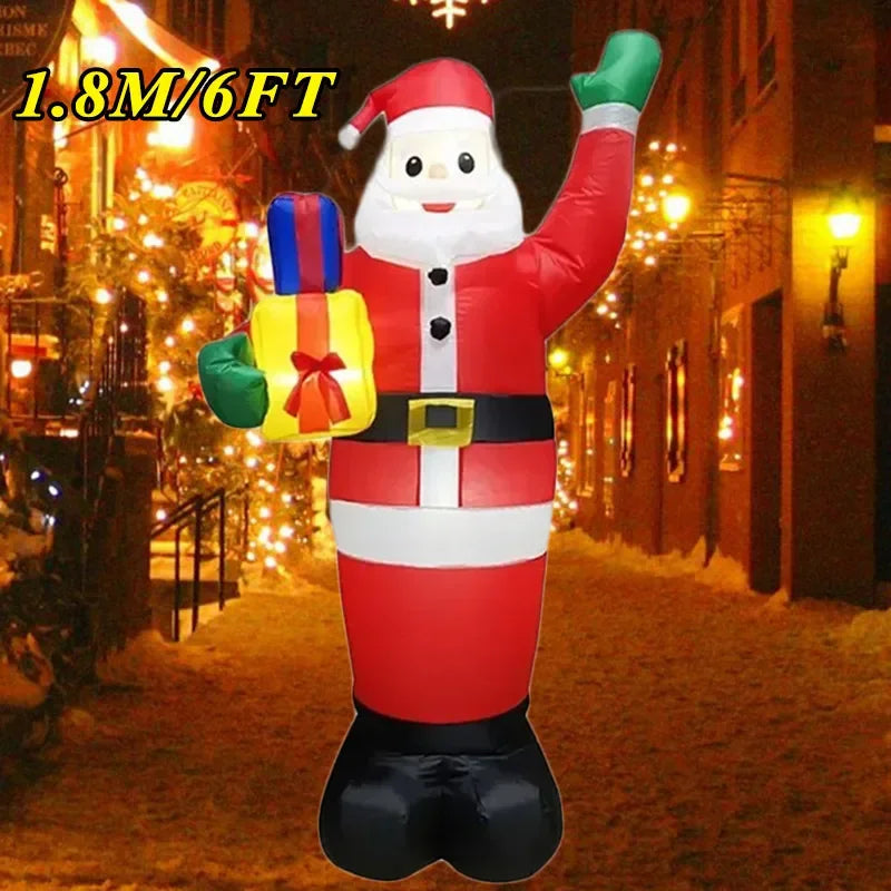Christmas Decorations Model Built-in LED Lights Inflatable Toys Ornament Xmas Party New Year Garden Indoor Outdoor Decor Props