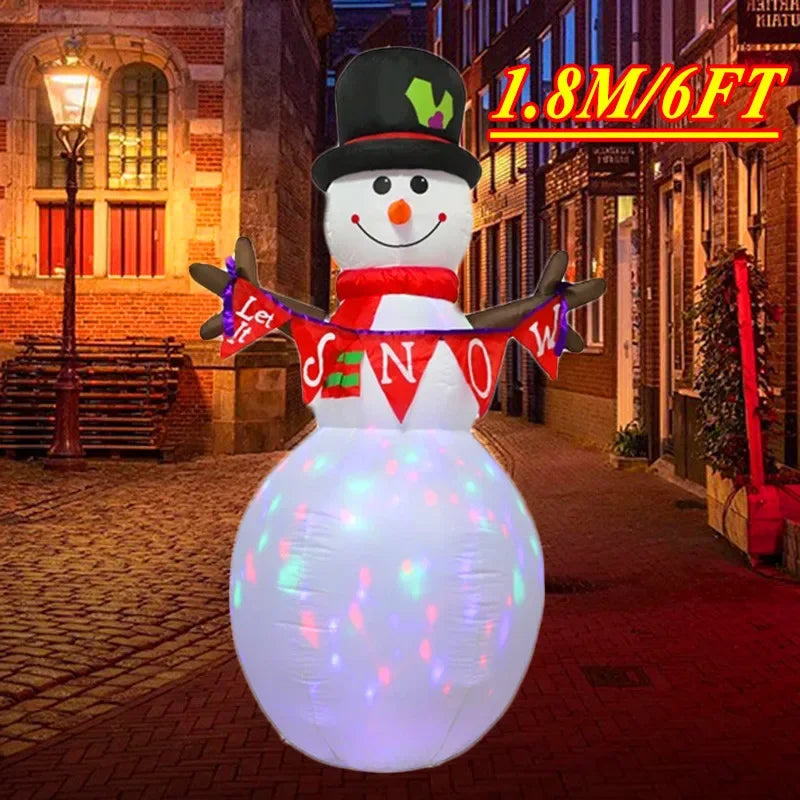 Christmas Decorations Model Built-in LED Lights Inflatable Toys Ornament Xmas Party New Year Garden Indoor Outdoor Decor Props