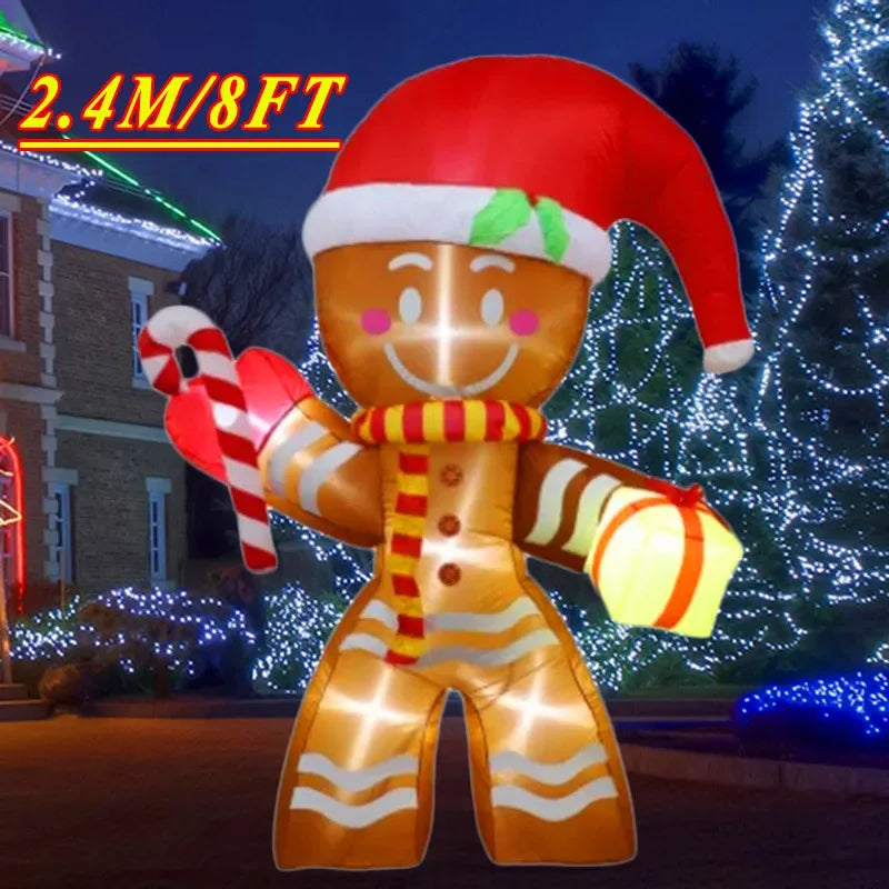 Christmas Decorations Model Built-in LED Lights Inflatable Toys Ornament Xmas Party New Year Garden Indoor Outdoor Decor Props