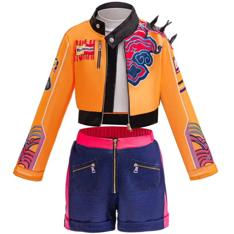 Halloween children's costumes Girls hunter cosplay costume Korean style girl group suit Girls Fashion stage show costumes
