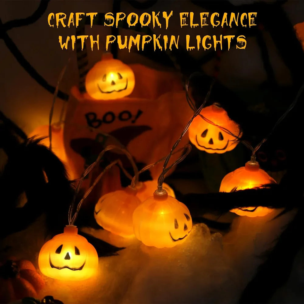 Halloween Decoration Pumpkin String Lights For Indoor Battery/Usb Operated Hanging Lamp Festival Decor Lights Outdoor 502