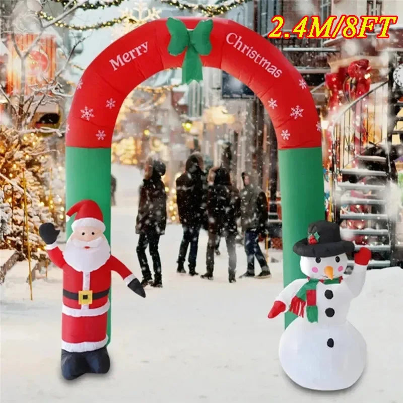Christmas Decorations Model Built-in LED Lights Inflatable Toys Ornament Xmas Party New Year Garden Indoor Outdoor Decor Props