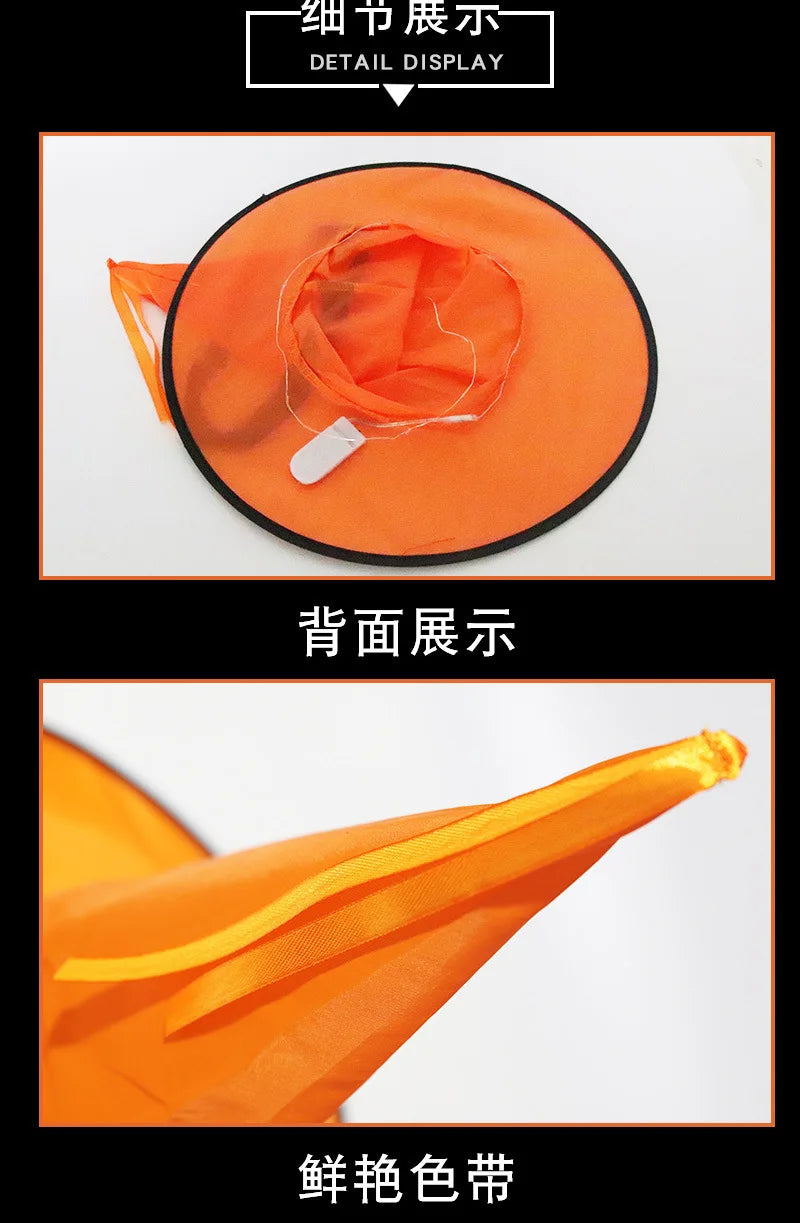 Halloween Hat Ghost Festival Party Decoration Prop LED Luminous Witch Hat Wizard Witch Hat Wizard Hats