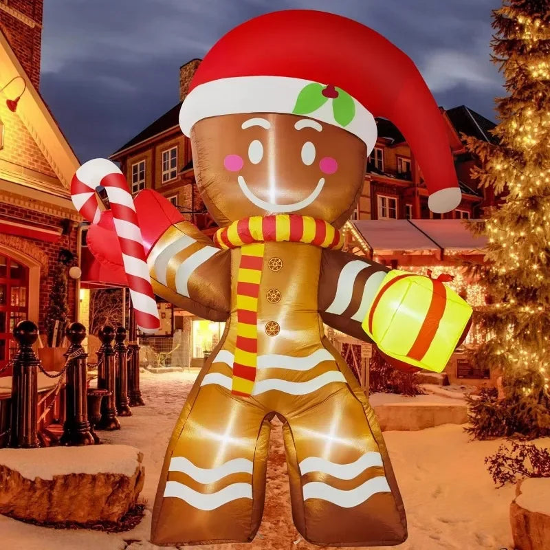 Christmas Decorations Model Built-in LED Lights Inflatable Toys Ornament Xmas Party New Year Garden Indoor Outdoor Decor Props