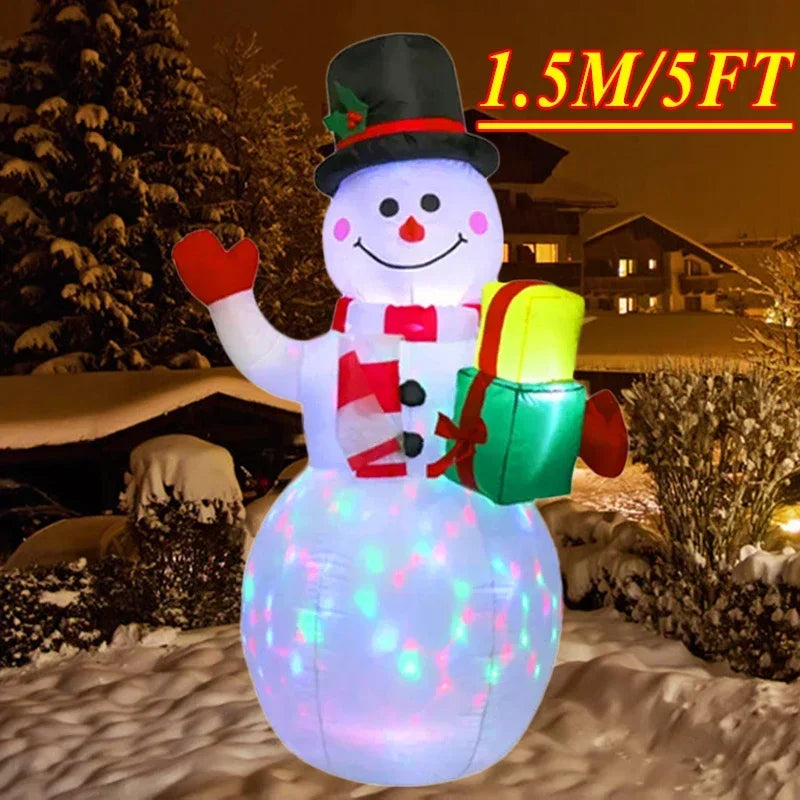 Christmas Decorations Model Built-in LED Lights Inflatable Toys Ornament Xmas Party New Year Garden Indoor Outdoor Decor Props