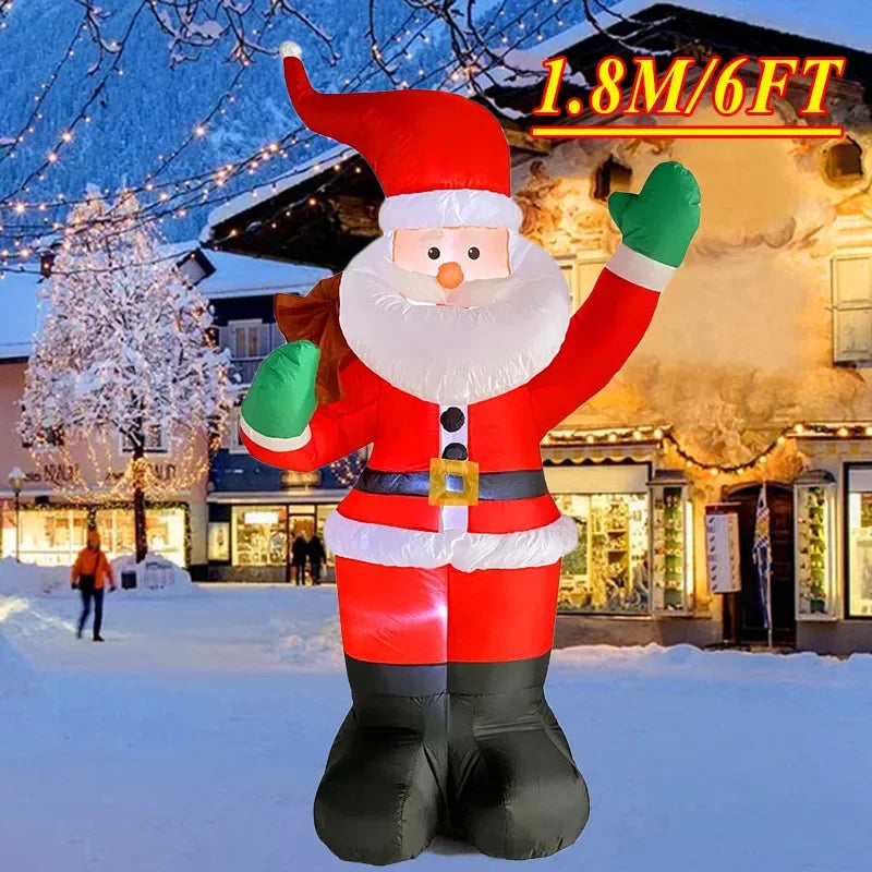 Christmas Decorations Model Built-in LED Lights Inflatable Toys Ornament Xmas Party New Year Garden Indoor Outdoor Decor Props