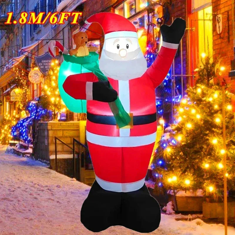 Christmas Decorations Model Built-in LED Lights Inflatable Toys Ornament Xmas Party New Year Garden Indoor Outdoor Decor Props
