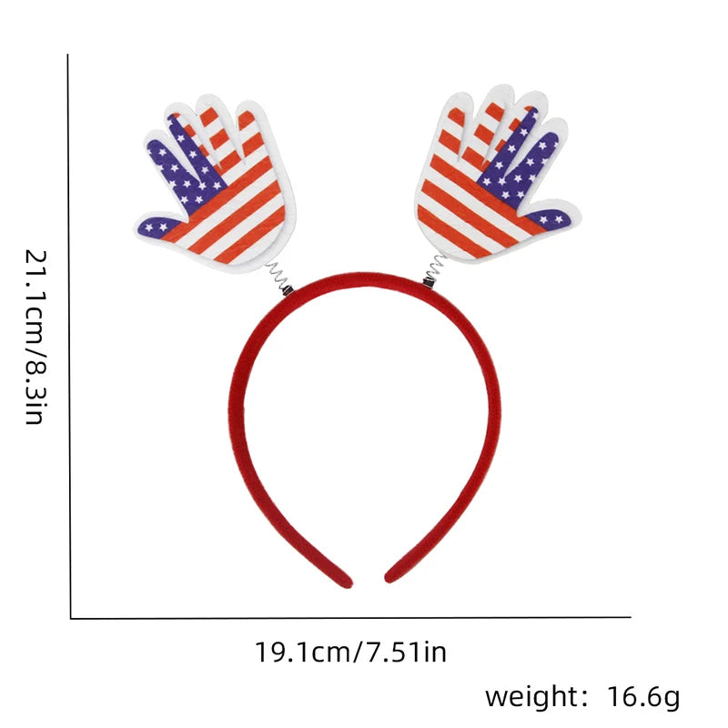 Fourth of July Decorations Independence Day Decoration For Home American National Day Party Flag Star Girl Headband