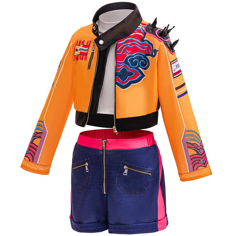 Halloween children's costumes Girls hunter cosplay costume Korean style girl group suit Girls Fashion stage show costumes
