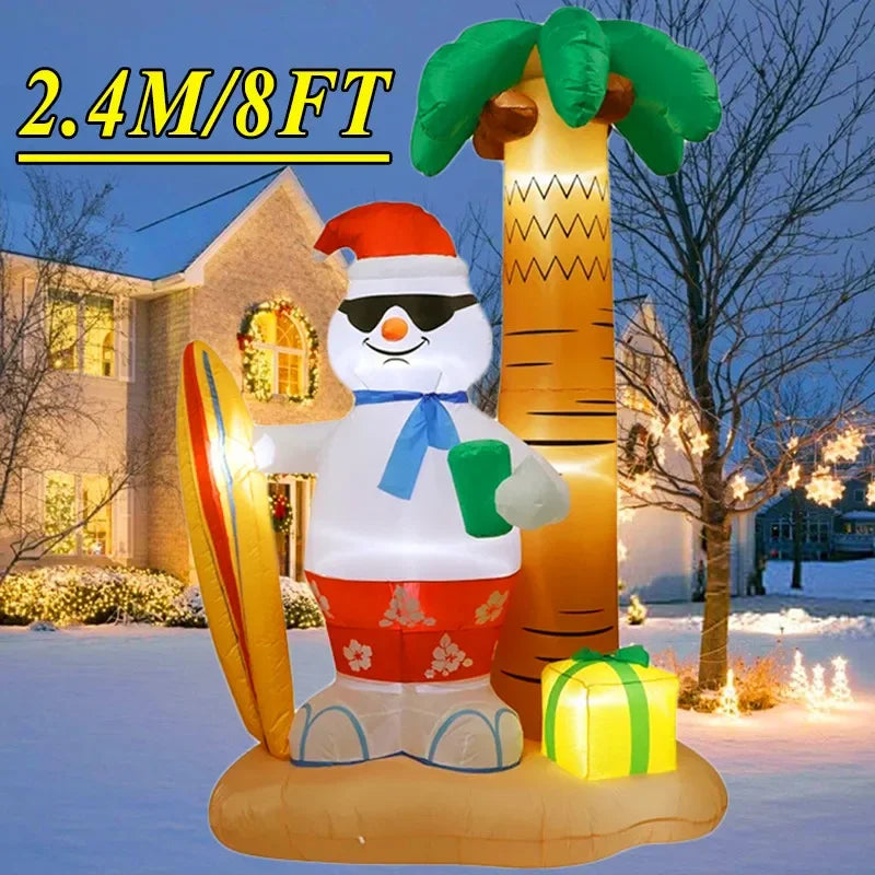 Christmas Decorations Model Built-in LED Lights Inflatable Toys Ornament Xmas Party New Year Garden Indoor Outdoor Decor Props