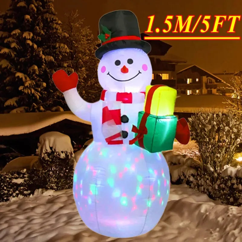 Christmas Decorations Model Built-in LED Lights Inflatable Toys Ornament Xmas Party New Year Garden Indoor Outdoor Decor Props