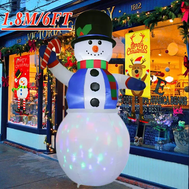 Christmas Decorations Model Built-in LED Lights Inflatable Toys Ornament Xmas Party New Year Garden Indoor Outdoor Decor Props