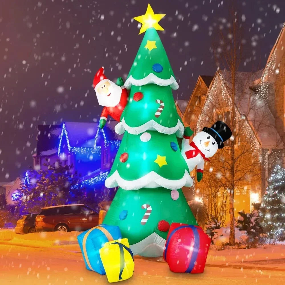 Christmas Decorations Model Built-in LED Lights Inflatable Toys Ornament Xmas Party New Year Garden Indoor Outdoor Decor Props