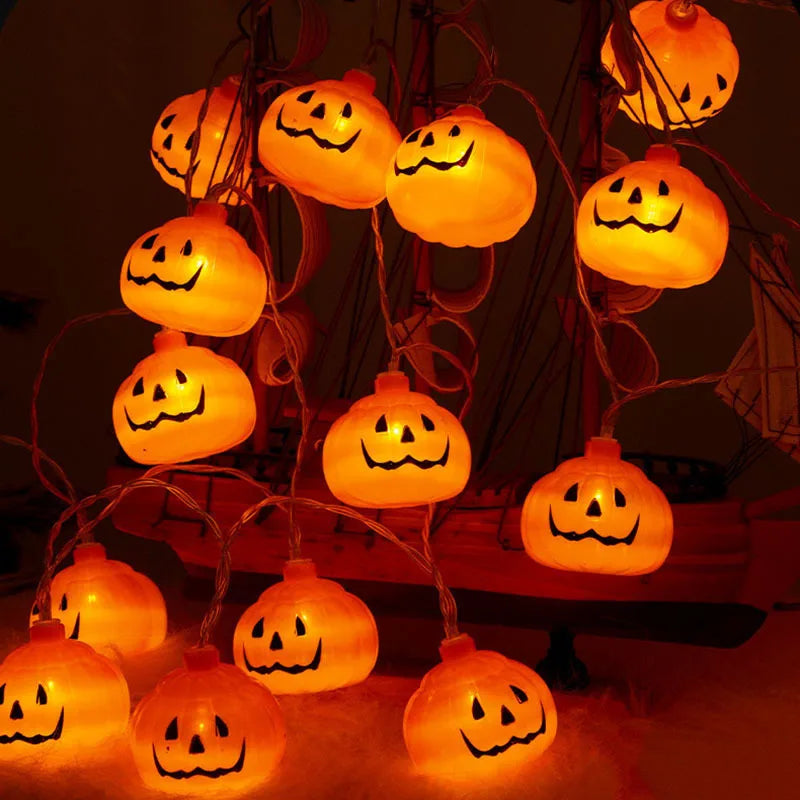 Halloween Decoration Pumpkin String Lights For Indoor Battery/Usb Operated Hanging Lamp Festival Decor Lights Outdoor 502