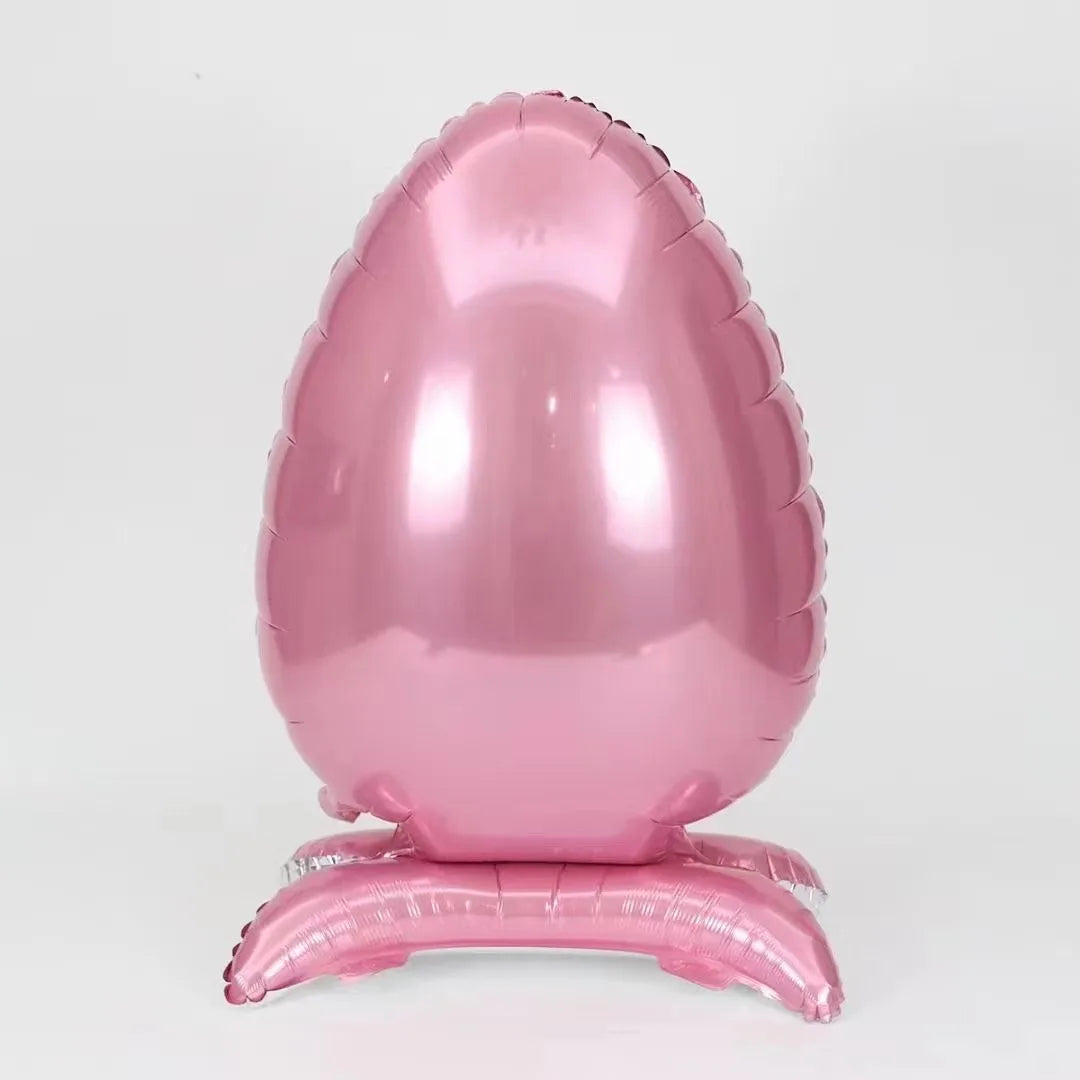 Easter Cartoon Standing Chicken Egg Aluminum Film Balloon Easter Party Decoration Balloon