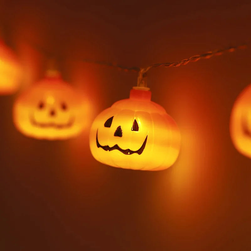 Halloween Decoration Pumpkin String Lights For Indoor Battery/Usb Operated Hanging Lamp Festival Decor Lights Outdoor 502