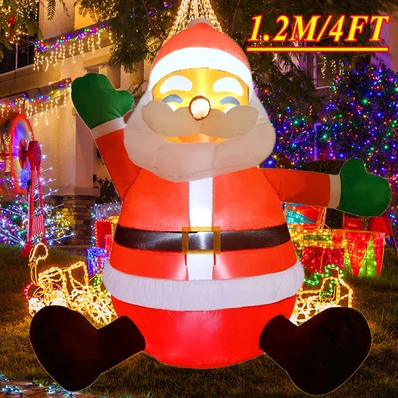 Christmas Decorations Model Built-in LED Lights Inflatable Toys Ornament Xmas Party New Year Garden Indoor Outdoor Decor Props
