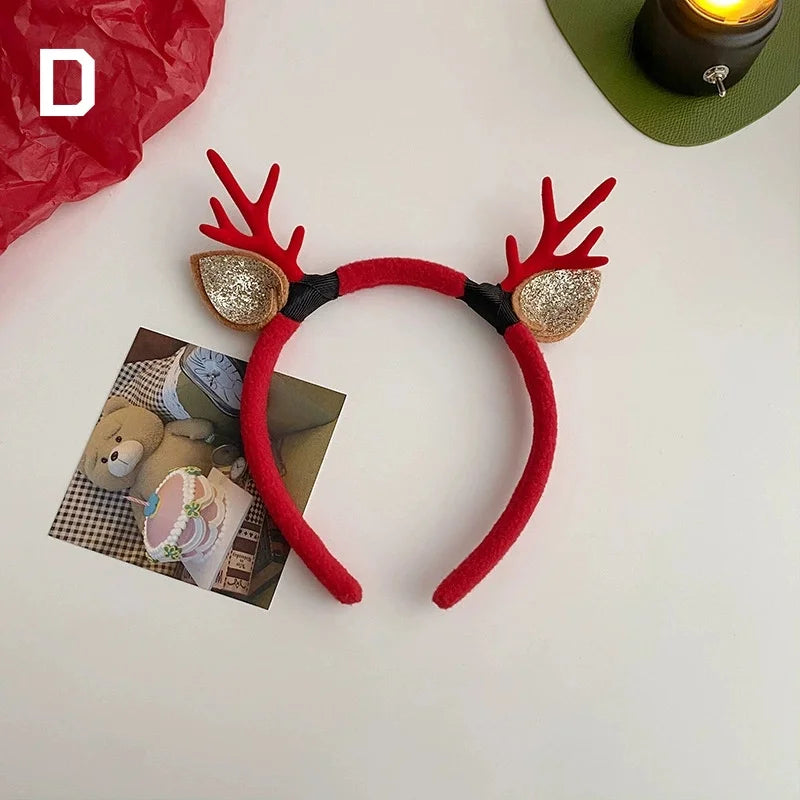 Christmas Headbands Christmas Parties Favors Decoration Supplies Xmas Gifts Photo Booth Xmas Tree Snowman Reindeer Antlers