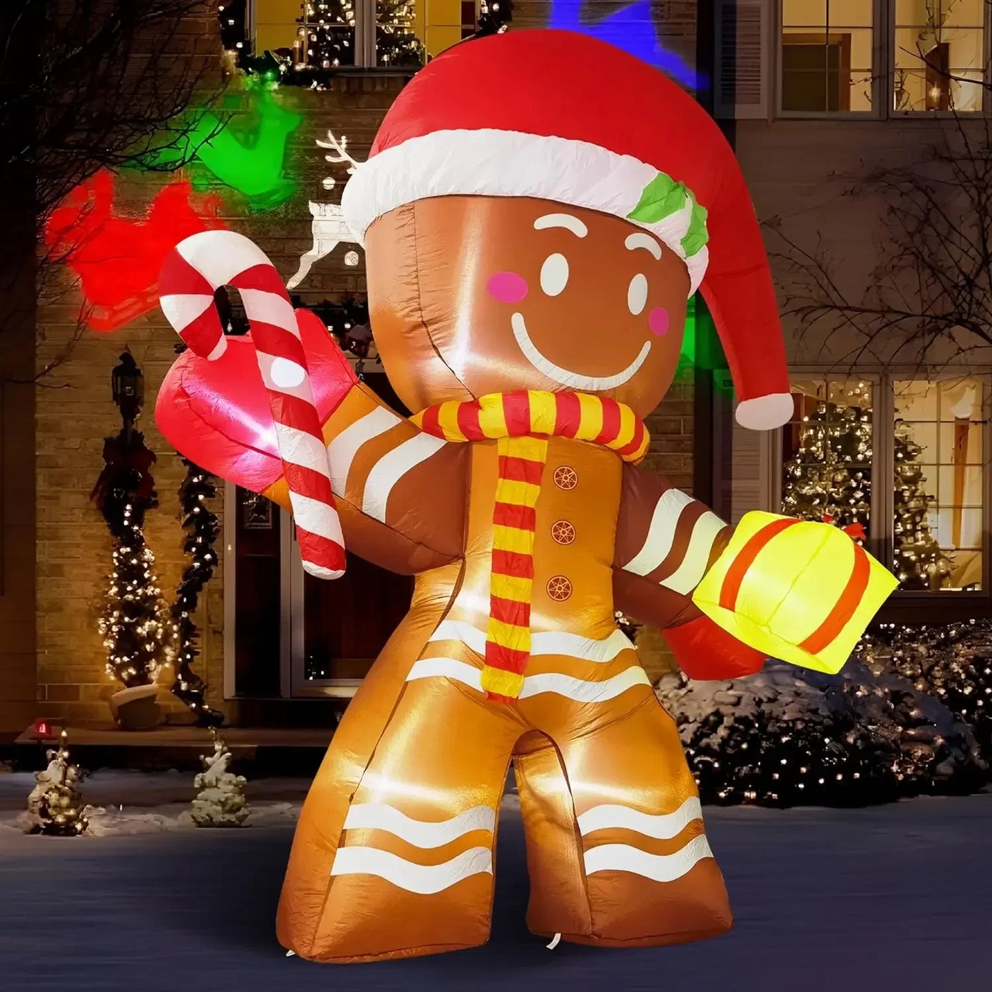 Christmas Decorations Model Built-in LED Lights Inflatable Toys Ornament Xmas Party New Year Garden Indoor Outdoor Decor Props