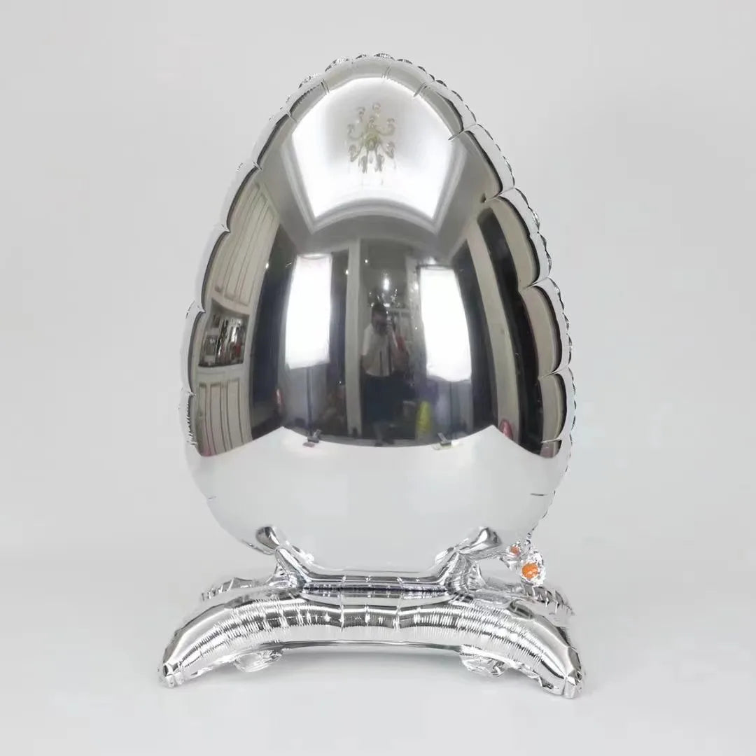 Easter Cartoon Standing Chicken Egg Aluminum Film Balloon Easter Party Decoration Balloon