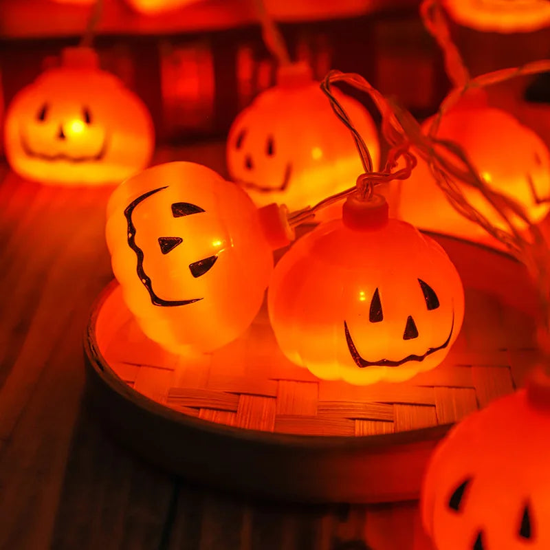 Halloween Decoration Pumpkin String Lights For Indoor Battery/Usb Operated Hanging Lamp Festival Decor Lights Outdoor 502