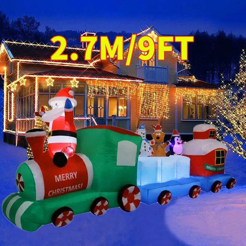 Christmas Decorations Model Built-in LED Lights Inflatable Toys Ornament Xmas Party New Year Garden Indoor Outdoor Decor Props