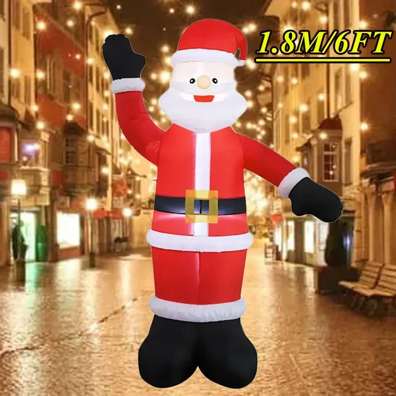 Christmas Decorations Model Built-in LED Lights Inflatable Toys Ornament Xmas Party New Year Garden Indoor Outdoor Decor Props