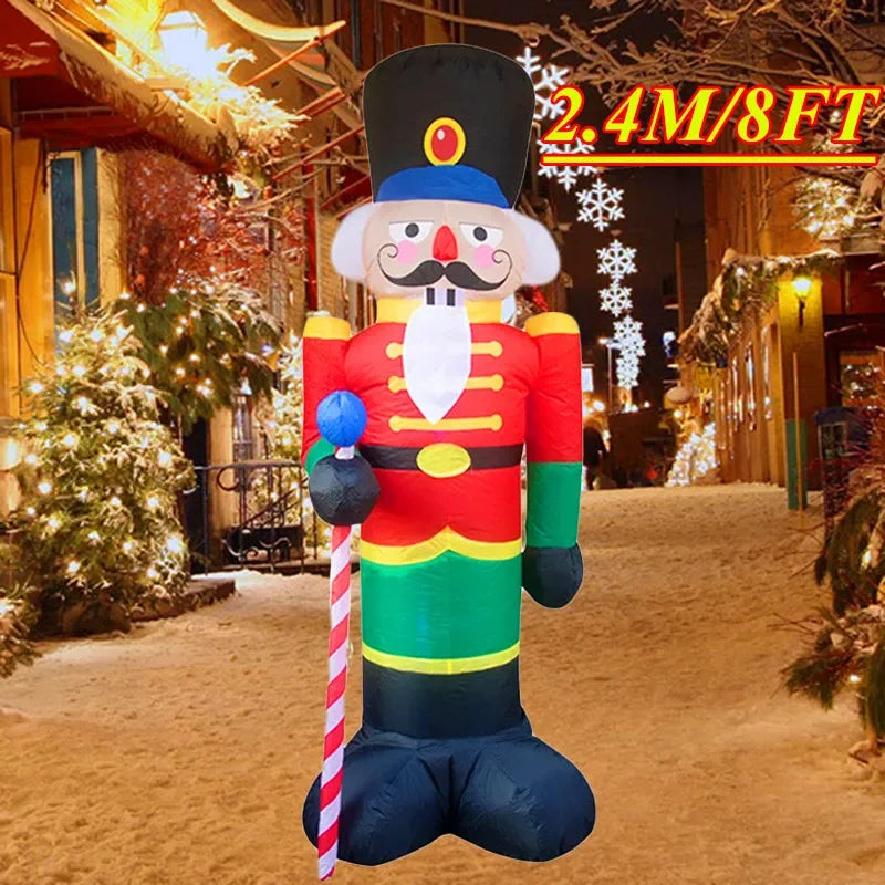Christmas Decorations Model Built-in LED Lights Inflatable Toys Ornament Xmas Party New Year Garden Indoor Outdoor Decor Props