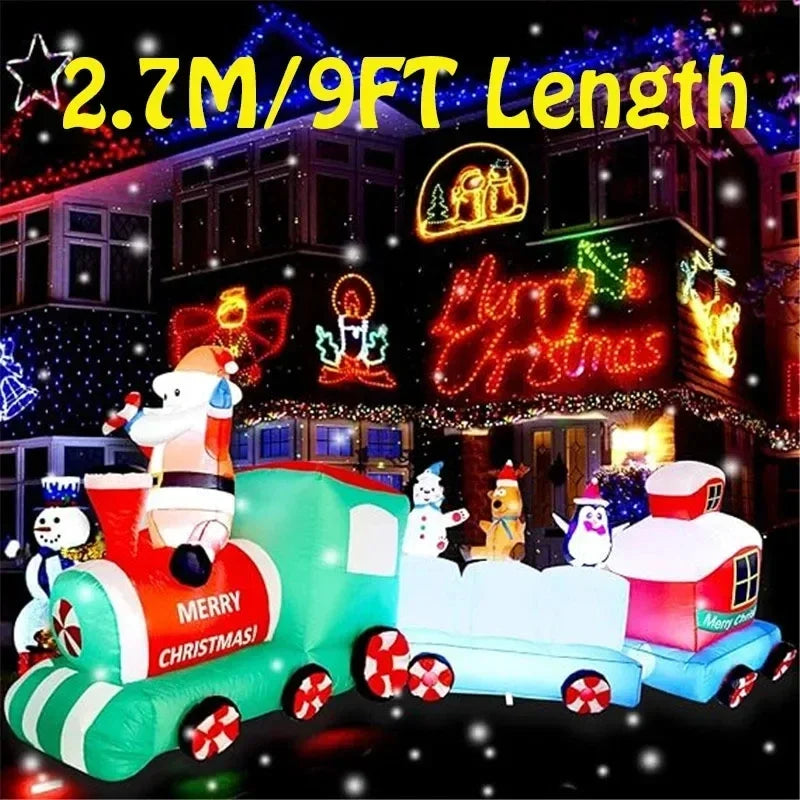 Christmas Decorations Model Built-in LED Lights Inflatable Toys Ornament Xmas Party New Year Garden Indoor Outdoor Decor Props
