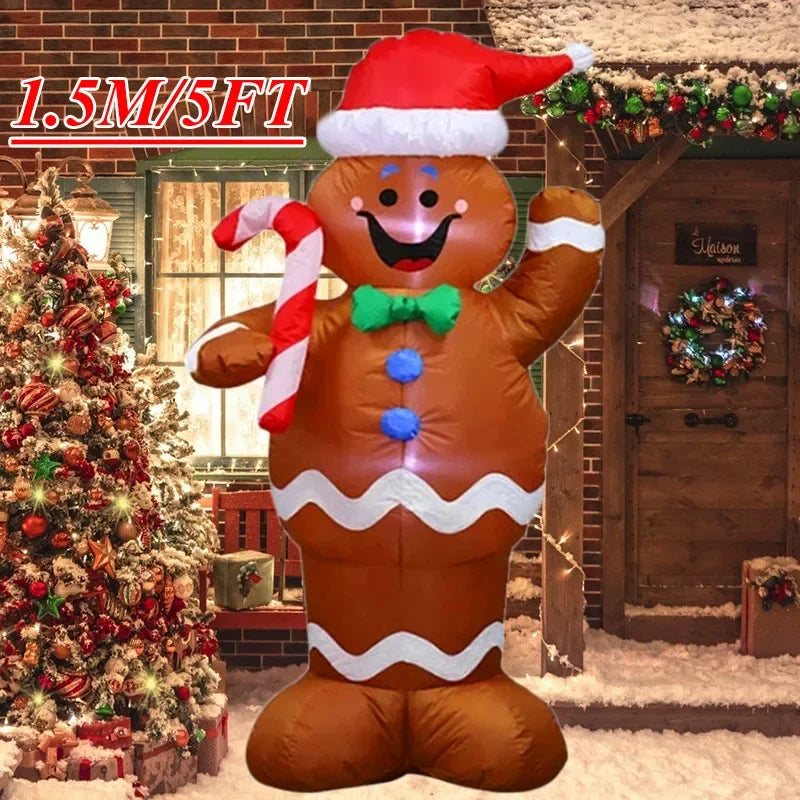 Christmas Decorations Model Built-in LED Lights Inflatable Toys Ornament Xmas Party New Year Garden Indoor Outdoor Decor Props