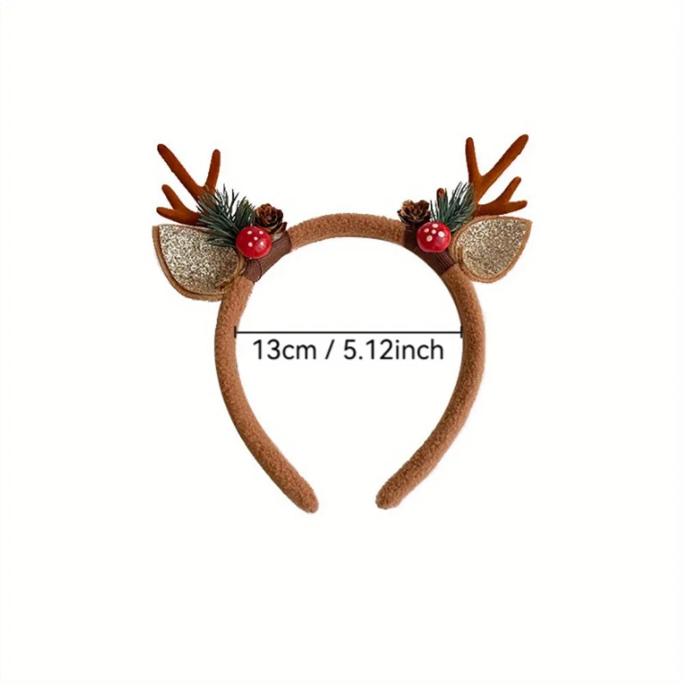Christmas Headbands Christmas Parties Favors Decoration Supplies Xmas Gifts Photo Booth Xmas Tree Snowman Reindeer Antlers