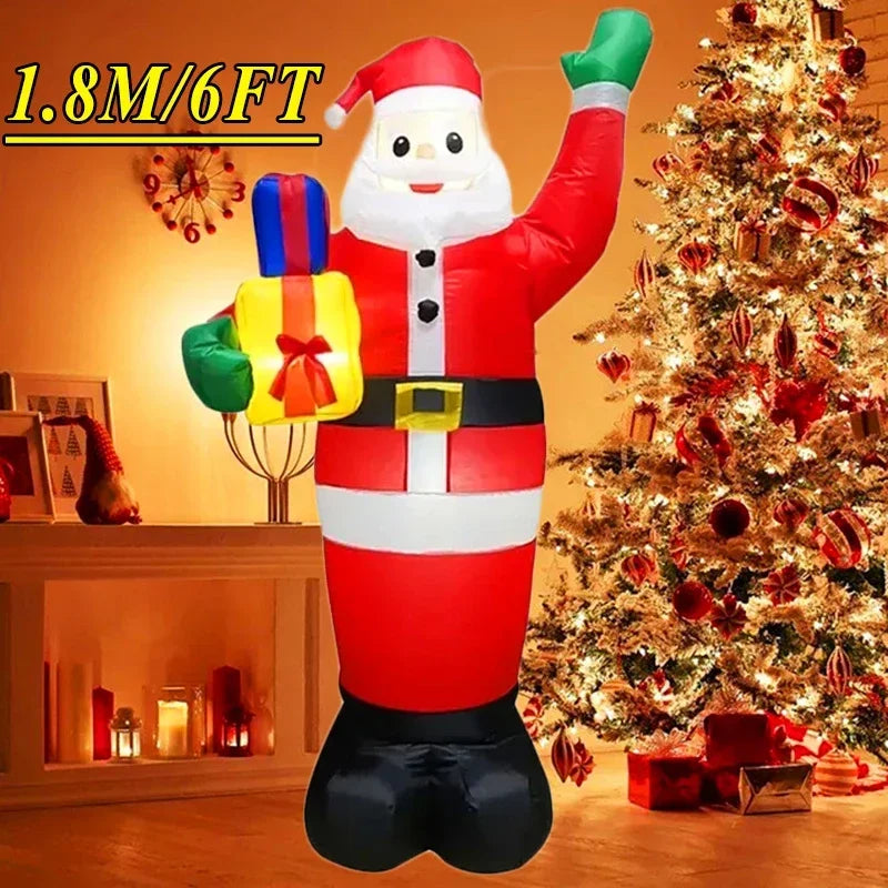 Christmas Decorations Model Built-in LED Lights Inflatable Toys Ornament Xmas Party New Year Garden Indoor Outdoor Decor Props