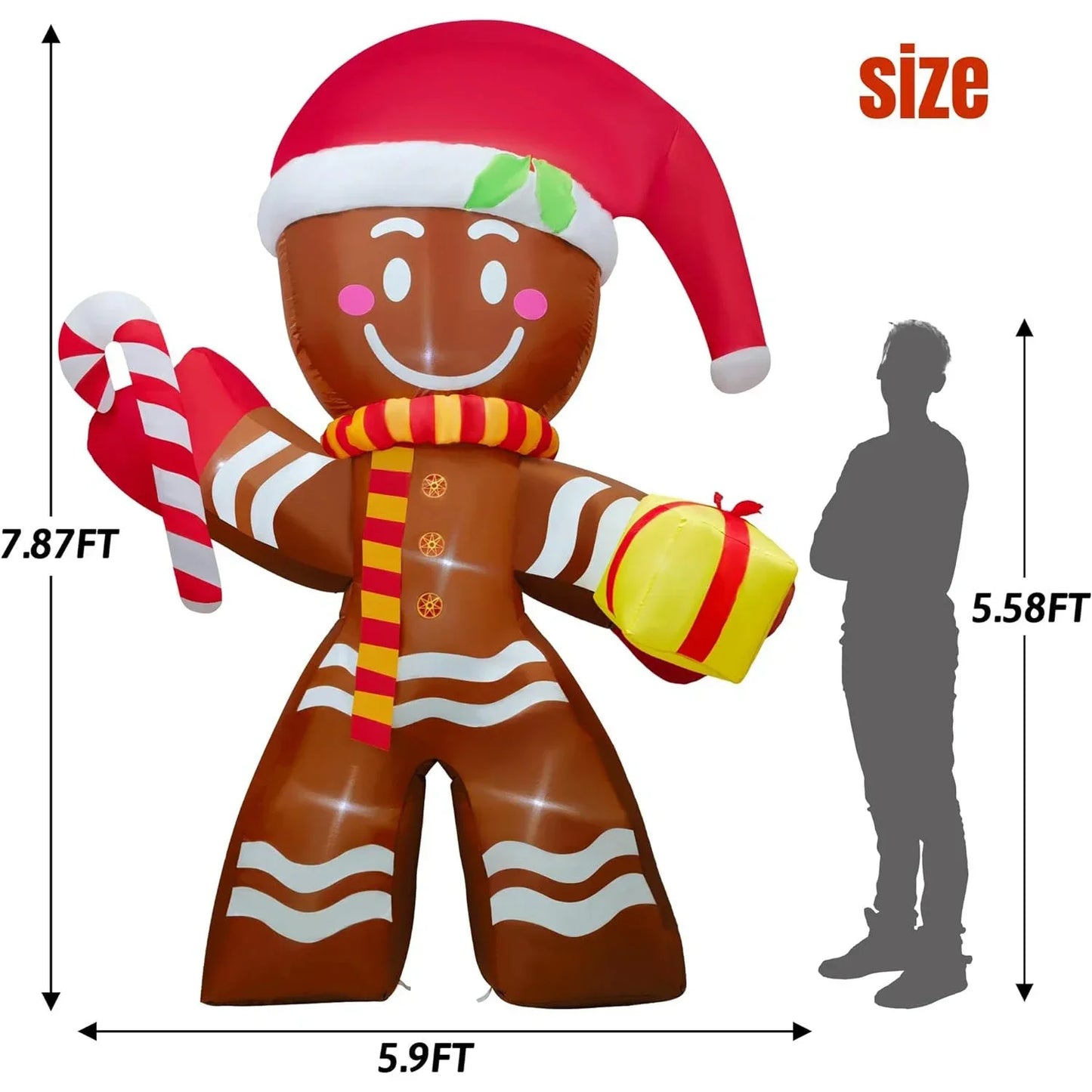 Christmas Decorations Model Built-in LED Lights Inflatable Toys Ornament Xmas Party New Year Garden Indoor Outdoor Decor Props