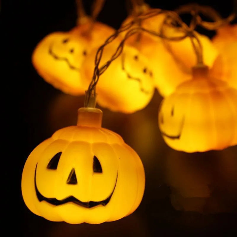 Halloween Decoration Pumpkin String Lights For Indoor Battery/Usb Operated Hanging Lamp Festival Decor Lights Outdoor 502