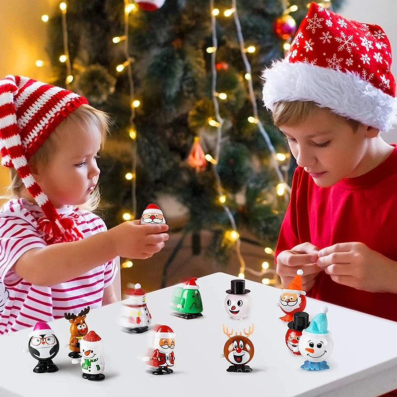 Christmas Decoration Jumpy Toys Snowman Santa Claus Penguin For Festive Party Supplies Children Kindergarten New Year Gifts