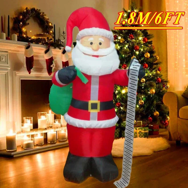 Christmas Decorations Model Built-in LED Lights Inflatable Toys Ornament Xmas Party New Year Garden Indoor Outdoor Decor Props