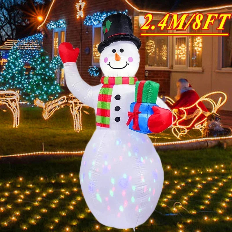 Christmas Decorations Model Built-in LED Lights Inflatable Toys Ornament Xmas Party New Year Garden Indoor Outdoor Decor Props