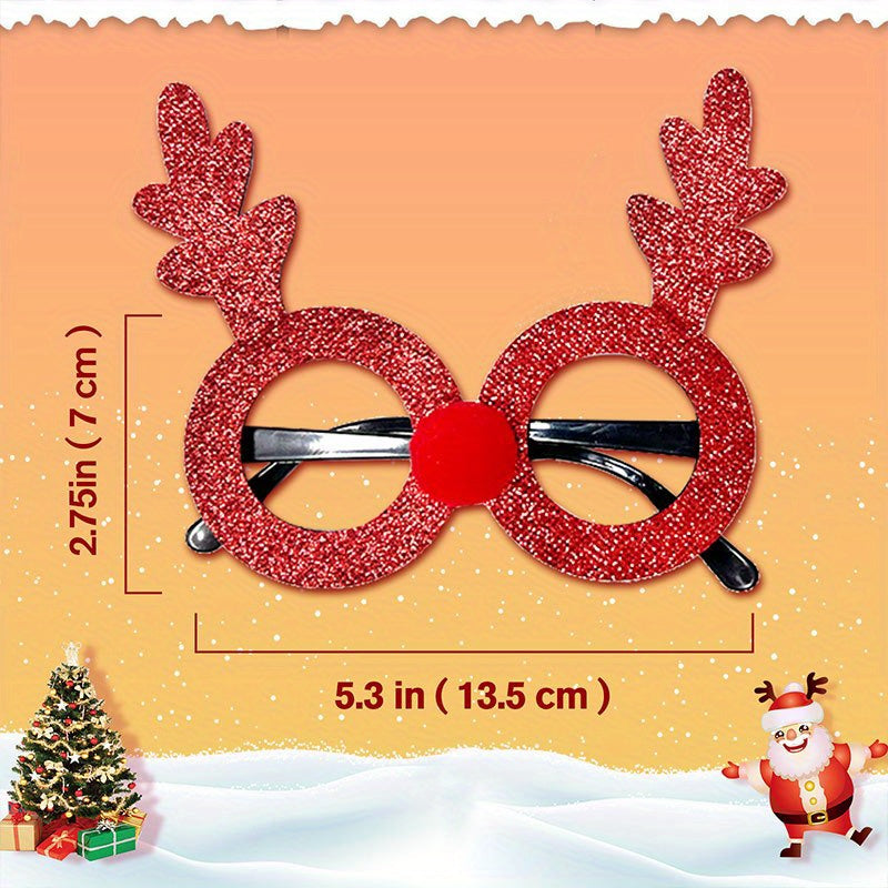 12pcs Sparkling Christmas Glasses - Perfect for Holiday Parties and Festive Celebrations