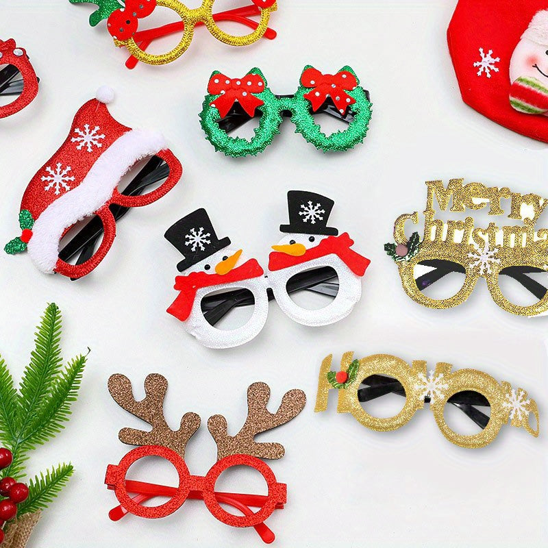 12pcs Sparkling Christmas Glasses - Perfect for Holiday Parties and Festive Celebrations