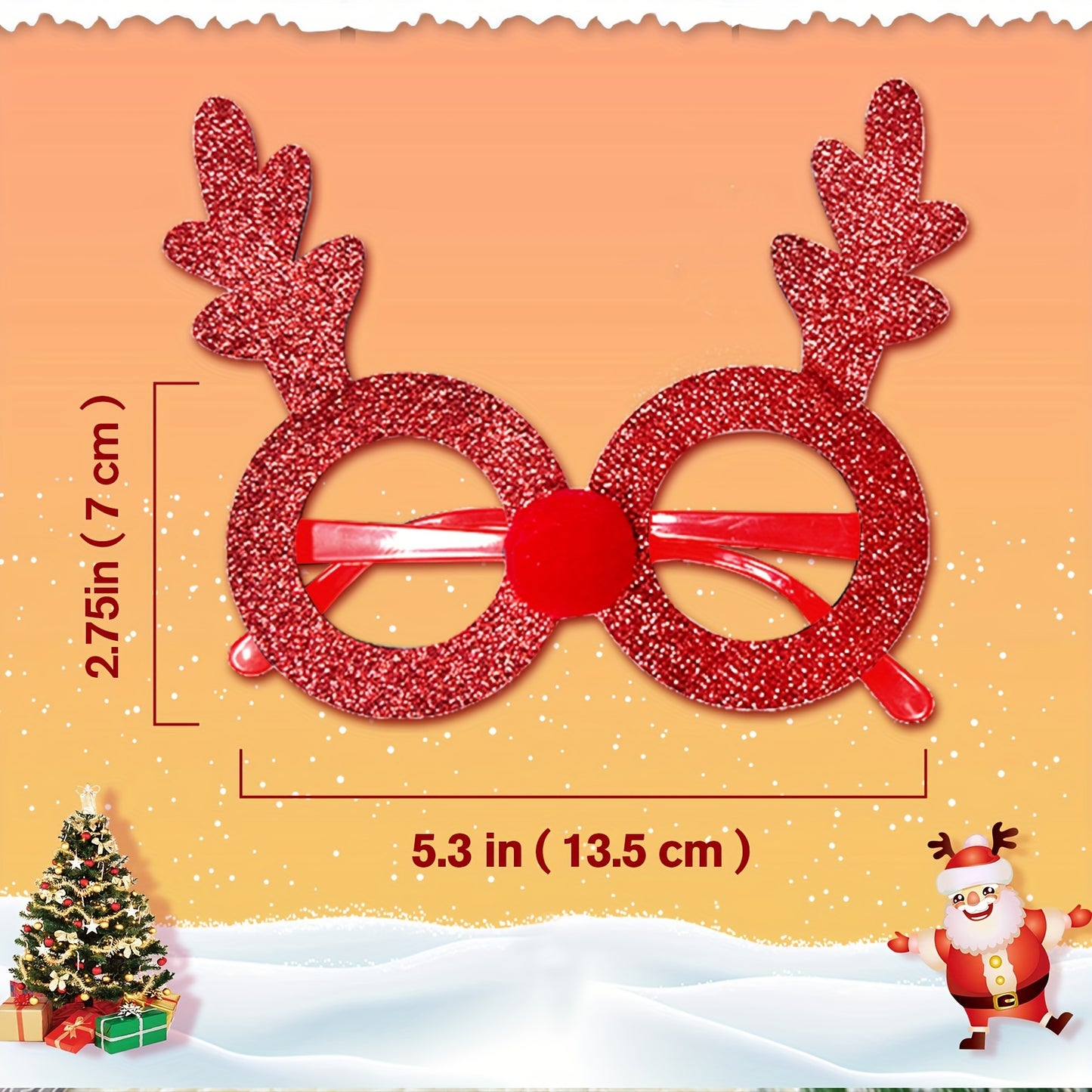 12pcs Sparkling Christmas Glasses - Perfect for Holiday Parties and Festive Celebrations