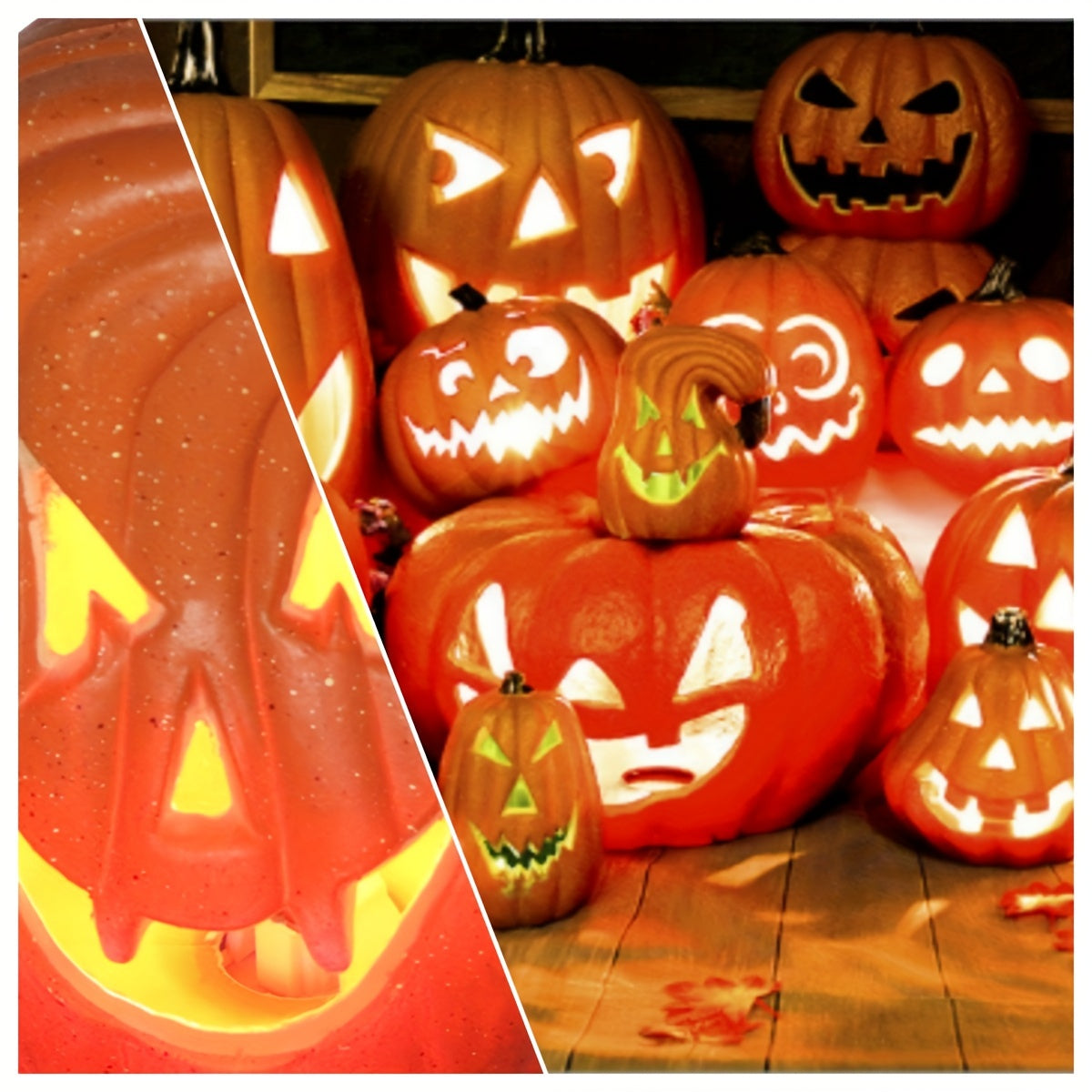 1pc Halloween Pumpkin Lantern, Halloween Pumpkin Ornament, Party Supply For Halloween Fall Indoor, Halloween Decorations