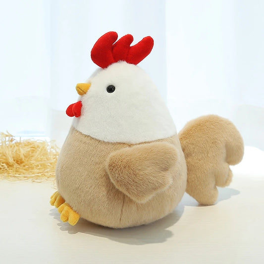 9.06-Inch Adorable Chicken Plush Toy, Soft Stuffed Animal Hen Perfect for Sleeping, Ideal Birthday And Christmas Gifts for Children And Loved Ones.
